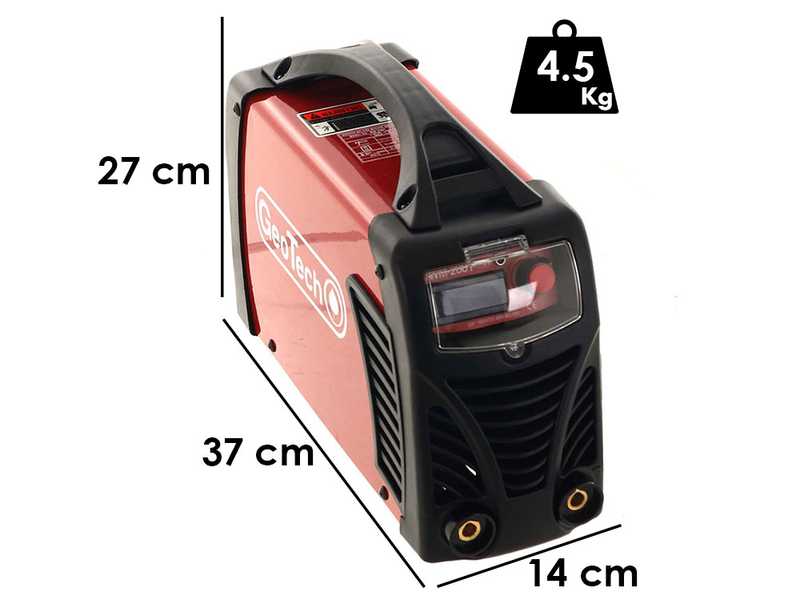 GeoTech WM-200 F - 200A - Inverter DC-Elektrodenschwei&szlig;ger&auml;t mit MMA-Kit