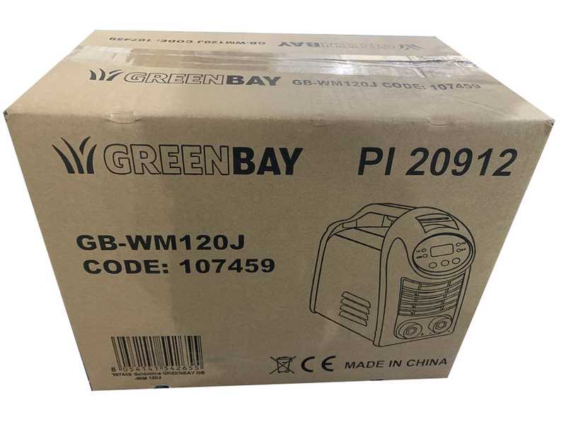 Inverter DC-Elektrodenschwei&szlig;ger&auml;t GREENBAY GB-WM 120J - 120A - mit MMA-Kit