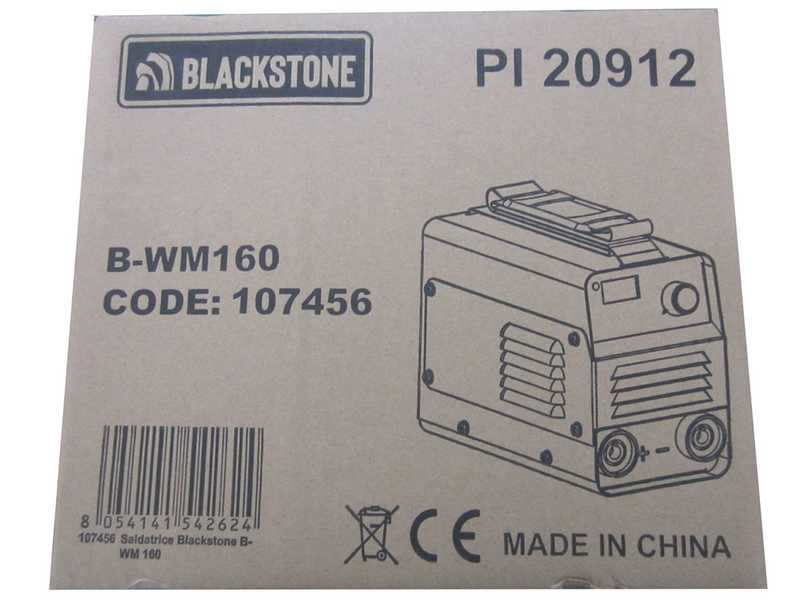 Inverter DC-Elektrodenschwei&szlig;ger&auml;t Blackstone B-WM 160 - 160 A - mit MMA-Kit