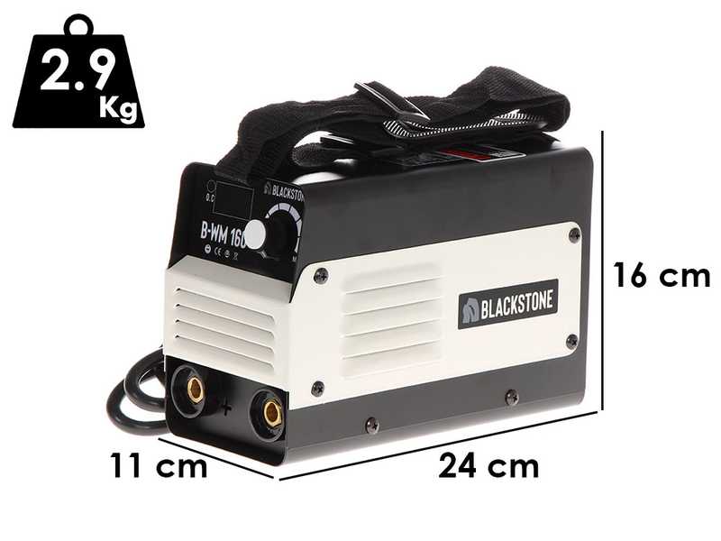 Inverter DC-Elektrodenschwei&szlig;ger&auml;t Blackstone B-WM 160 - 160 A - mit MMA-Kit