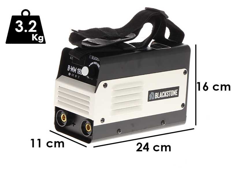 Inverter DC-Elektrodenschwei&szlig;ger&auml;t Blackstone B-WM 180 - 180 A - mit MMA-Kit