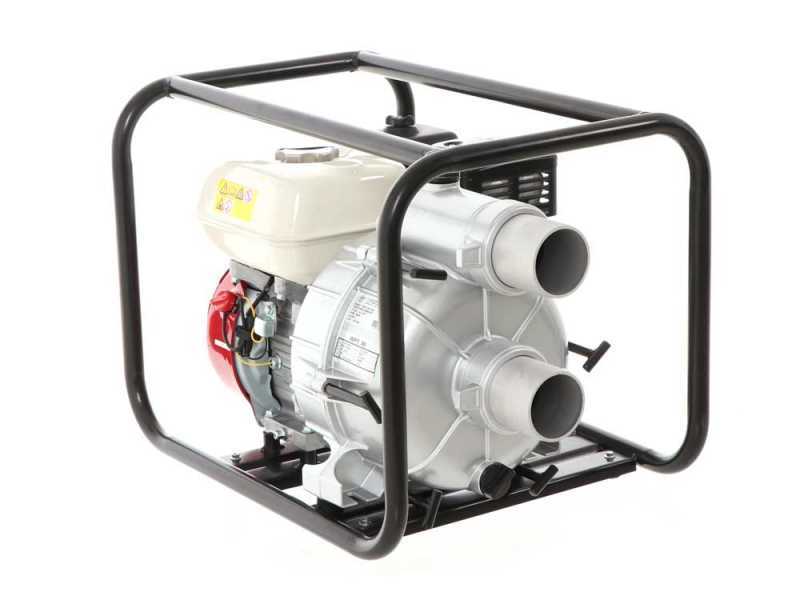 Benzinbetriebene Schmutzwasserpumpe AGT GX 200 Benzin - 65 mm Anschl&uuml;sse