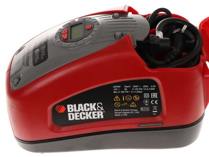 Black + Decker ASI300 - Kompressor Pumpstation - QS  11 bar - tragbar und &ouml;lfrei