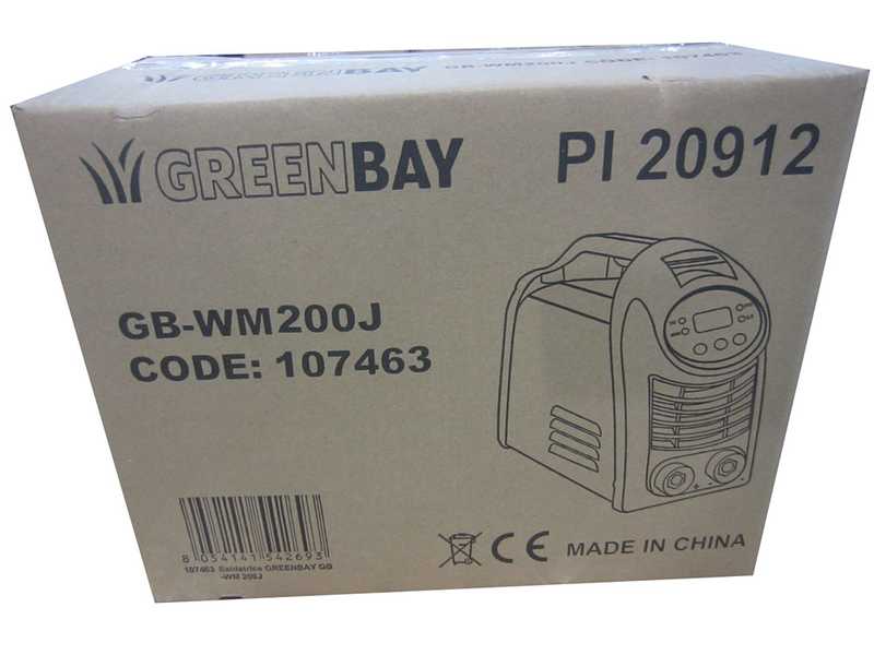 Inverter DC-Elektrodenschwei&szlig;ger&auml;t GREENBAY GB-WM 200J - 200A - mit MMA-Kit