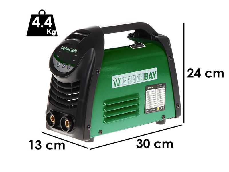 Inverter DC-Elektrodenschwei&szlig;ger&auml;t GREENBAY GB-WM 200J - 200A - mit MMA-Kit