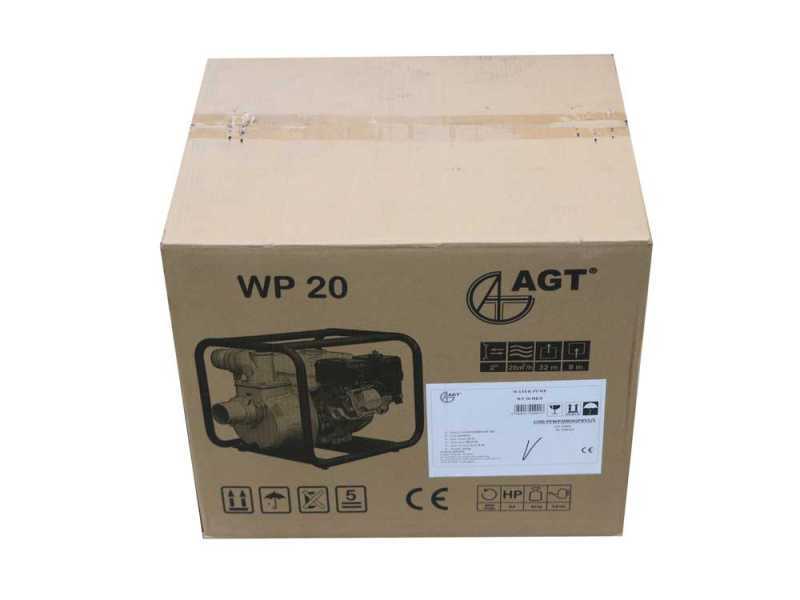 AGT GP160 Bew&auml;sserungspumpe mit Benzinmotorantrieb - mit 50 mm Anschlussst&uuml;cken