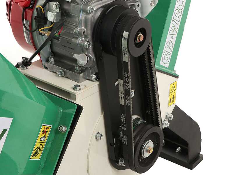 GreenBay GB-WRC 100 H - Profi H&auml;cksler mit Verbrennungsmotor - 6,5 PS Honda GX200 Motor