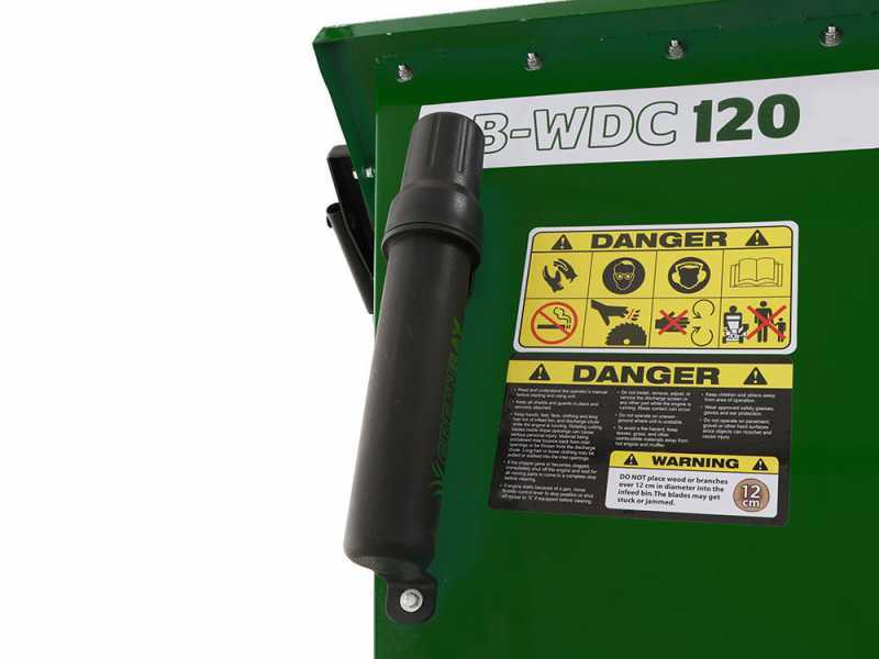 GreenBay GB-WDC 120 HE - Profi H&auml;cksler mit Verbrennungsmotor - Honda GX390 Motor