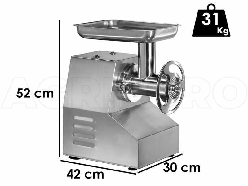 FIMAR TC22TS - elektrischer Fleischwolf - Schneideeinheit aus Edelstahl - 230 V