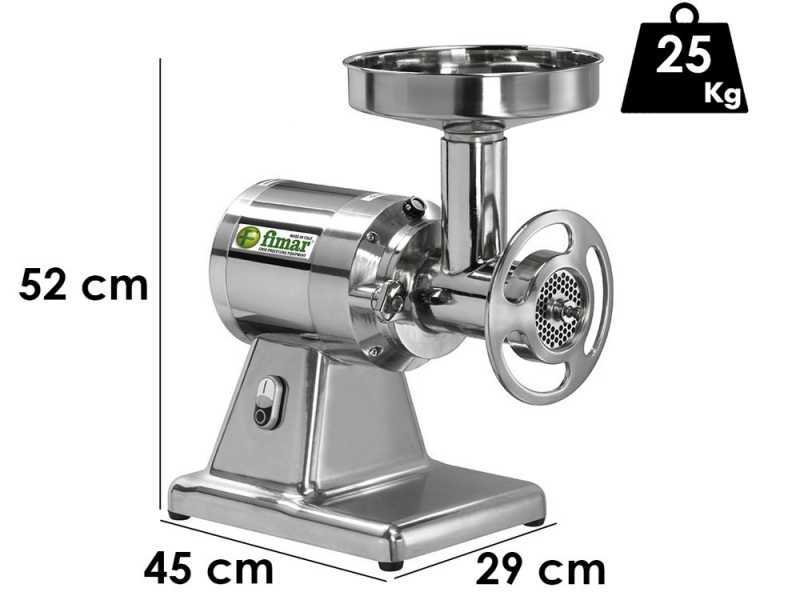 FIMAR TC22TE - Elektrischer Fleischwolf - Schneideeinheit aus Edelstahl - 230 V