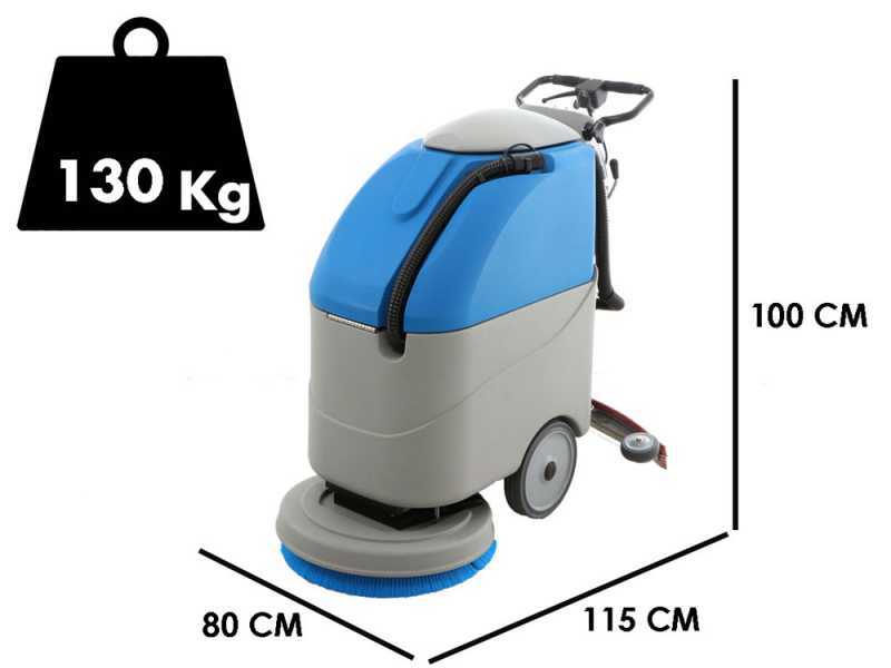 Akku-Scheuersaugmaschine Fiorentini U.T. ECO20B - 24V Akku- 2x(12v 110ah) - Arbeitsbreite 500mm