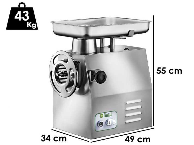 FIMAR TC32RS - Elektrischer Fleischwolf - Geh&auml;use und Schneideeinheit aus Edelstahl - 400 V