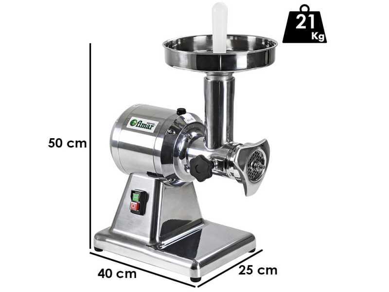 FIMAR TC12B - Elektrischer Fleischwolf - Schneideeinheit aus Edelstahl  - 230V