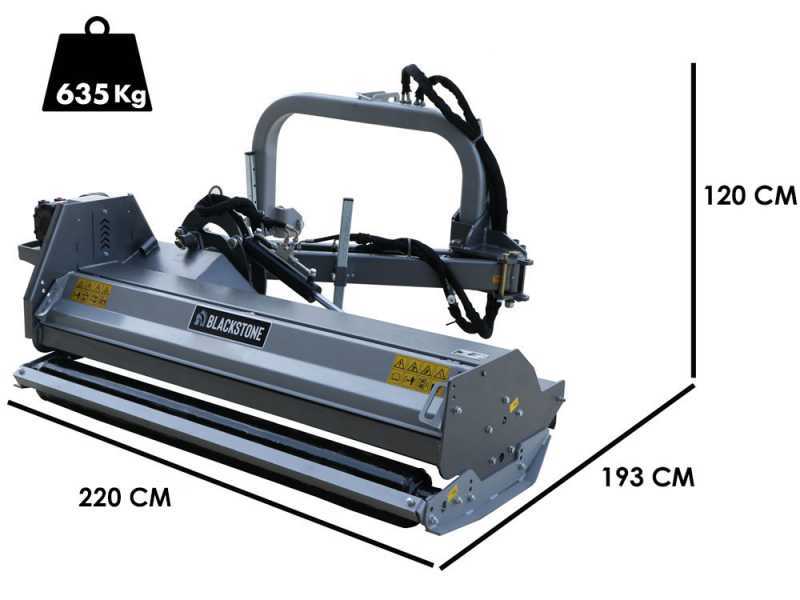 BlackStone BVH 180 H - Seitlicher B&ouml;schungsmulcher f&uuml;r Traktoren  - schwere Baureihe