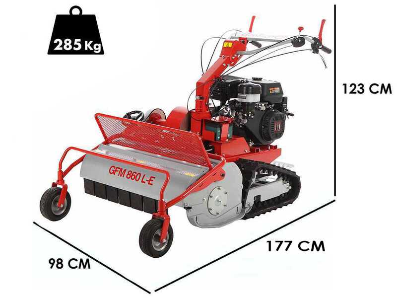 GeoTech-Pro GFM 860 L-E - Hochgrasm&auml;her mit Hammerwerk - Loncin G420FD