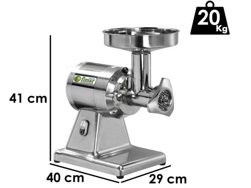 FIMAR TC12TS - Elektrischer Fleischwolf - Aluminium - Schneideeinheit aus Aluminium - Einphasig - 230 V