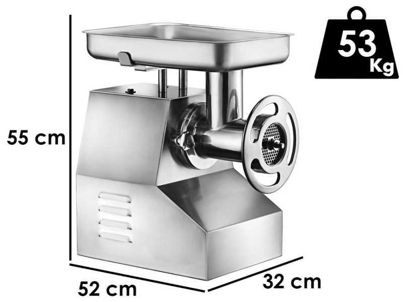 FIMAR TC32TN - Elektrischer Fleischwolf  - Geh&auml;use aus Edelstahl - Schneideeinheit aus Aluminium - 230 V