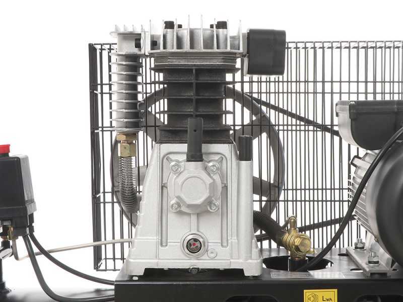 BlackStone B-LBC 100-30 - Elektrischer Luftkompressor - Motor 3 HP - 100 lt - mit Riemenantrieb