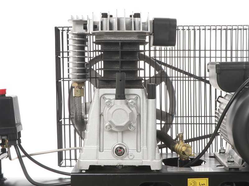 BlackStone B-LBC 100-20 elektrischer Luftkompressor mit Riemenantrieb- 2 PS Motor - 100 Liter
