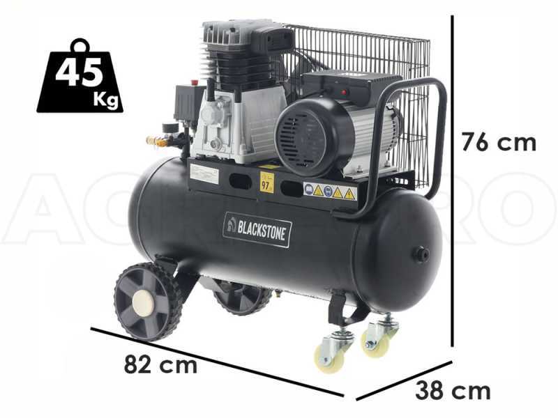 BlackStone B-LBC 50-30 - Elektrischer riemengetriebener Luftkompressor - Motor 3 PS - 50 Liter