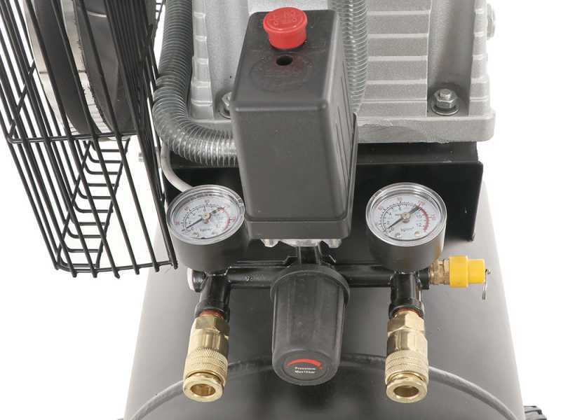 BlackStone B-LBC 50-20 - Elektrischer Luftkompressor - Motor 2 PS - 50 Liter - Mit Riemenantrieb