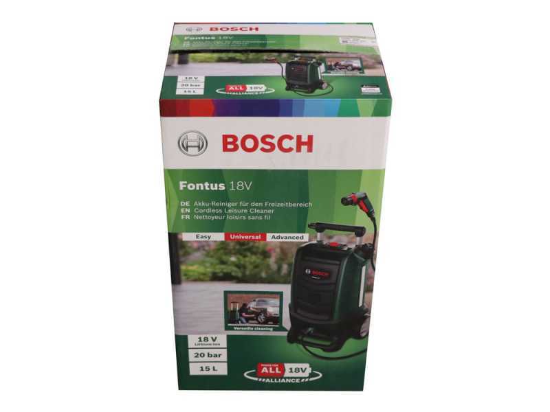 Akku-Hochdruckreiniger BOSCH Fontus GEN 2 - 20 bar - kompakt - 15 Liter Tank - 18V - 2.5Ah