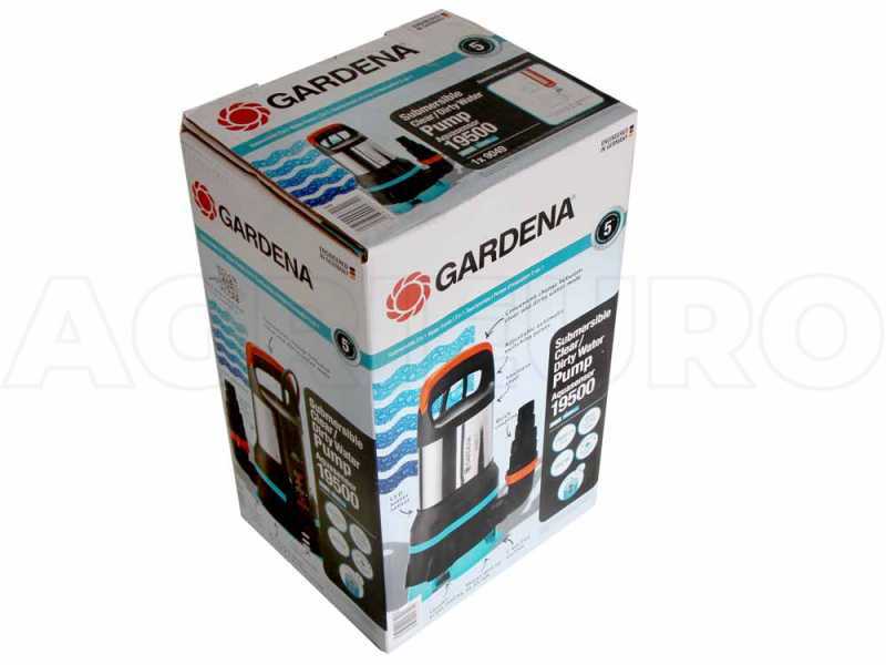 Gardena-2-in-1-Tauchpumpe f&uuml;r Klar- und Schmutzwasser mit Aquasensor 19500 - aus Edelstahl
