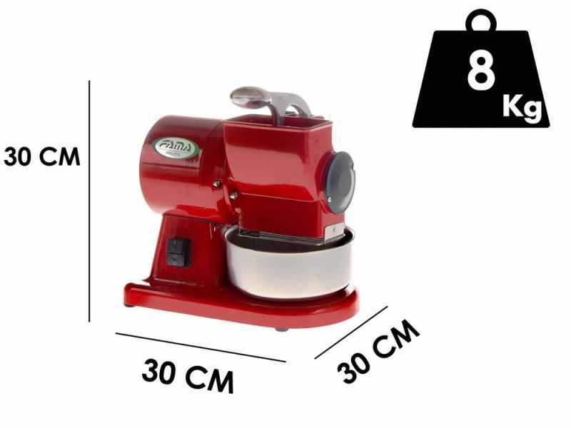FAMA MIGNON GM - Elektrische Reibe Farbe rot - Geh&auml;use aus poliertem Aluminium - 0.5 PS