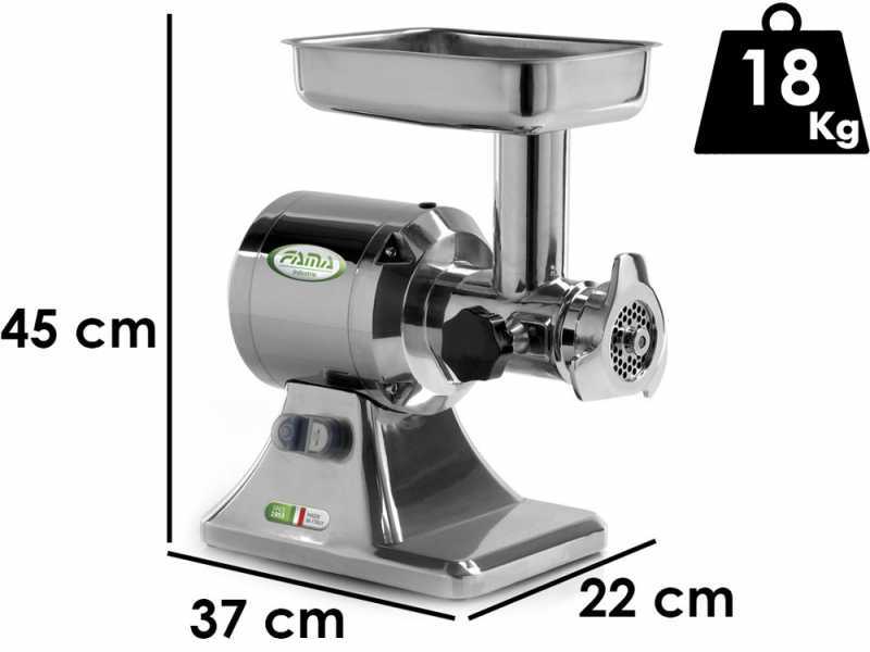 FAMA TS12 - Elektrischer Fleischwolf - Schneideeinheit aus Edelstahl - 400V