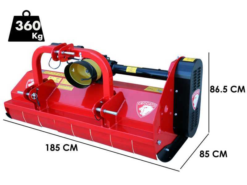 Ceccato Trincione 380 - T1600F - Mulcher f&uuml;r Traktor  - mit Dreipunktaufnahme - mittelschwere Baureihe