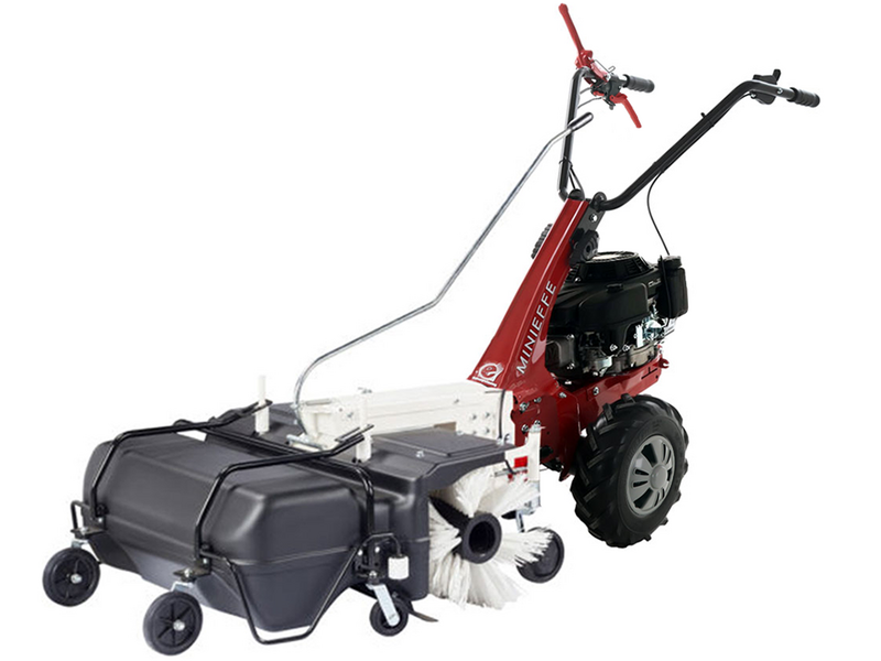 Kehrmaschine Eurosystems Minieffe RM mit Walze 88 cm und Schmutzbeh&auml;lter - Loncin 196 OHV