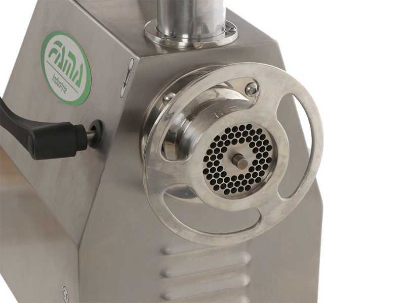 FAMA TI22R - Elektrischer Fleischwolf  - Geh&auml;use aus Edelstahl - Schneideeinheit aus Gusseisen - 400 V