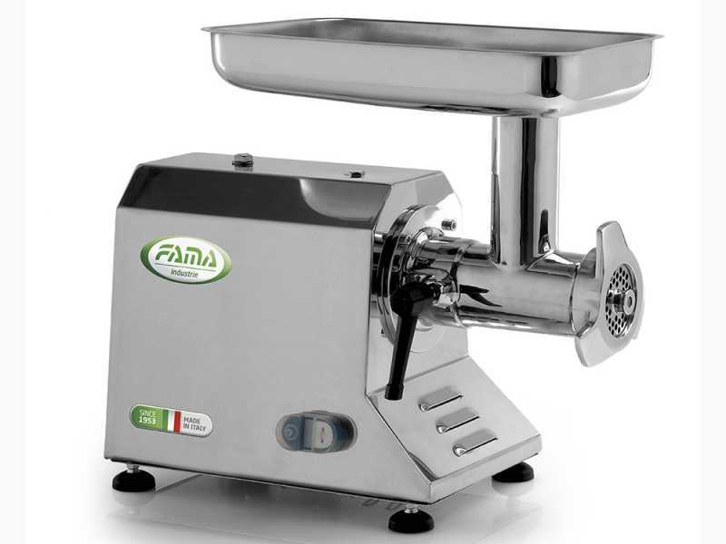 FAMA TIK12 UNIKO - elektrischer Fleischwolf - Geh&auml;use und Schneideeinheit aus Edelstahl - 400 V