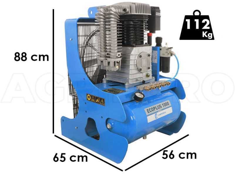 Kompressor f&uuml;r Traktor Campagnola PTO ECOPLUS 1000 f&uuml;r Olivenernte und Baumschnittsysteme
