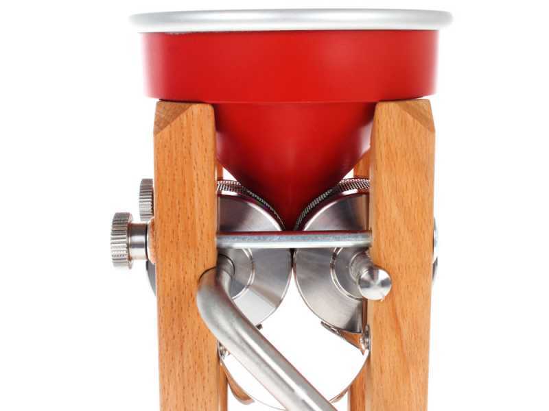 Eschenfelder Novia nr1200 alluminio rosso 150g - Manuelle Flockenquetsche mit Edelstahlwalzen 