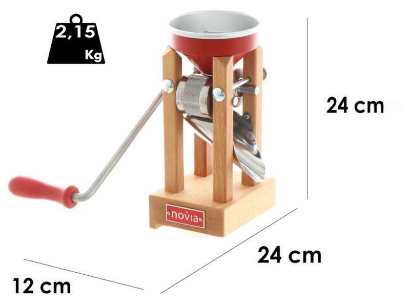 Eschenfelder Novia nr1200 alluminio rosso 150g - Manuelle Flockenquetsche mit Edelstahlwalzen 
