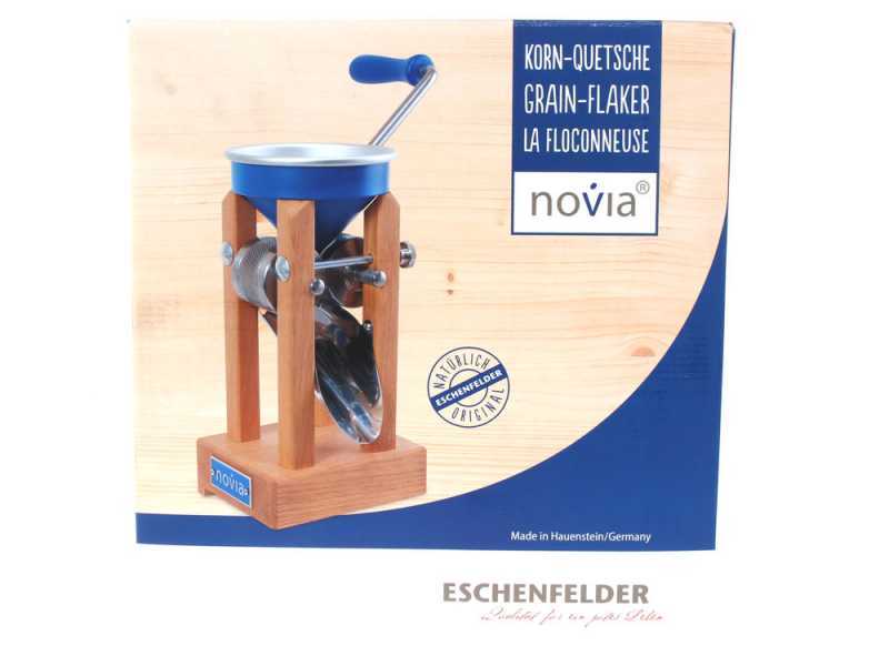 Eschenfelder Novia nb1200 Aluminium blau150g - Manuelle Flockenquetsche mit Edelstahlwalzen