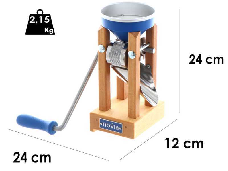 Eschenfelder Novia nb1200 Aluminium blau150g - Manuelle Flockenquetsche mit Edelstahlwalzen