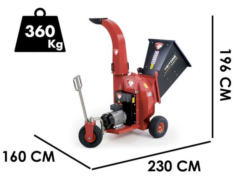 Ceccato Olindo Tritone Monster Electric - Elektro H&auml;cksler - 400V - 12,5 PS