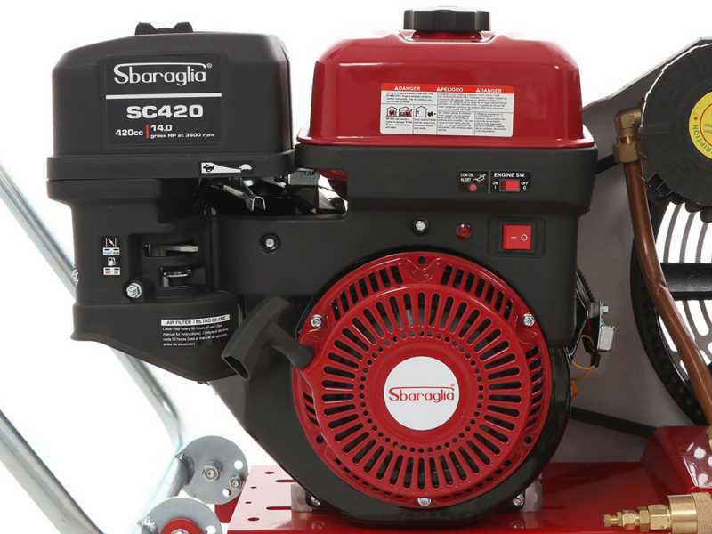 Premium Line Texas 900 - Benzin-Kolbenkompressor - Sbaraglia-Motor SC420 - 14 PS