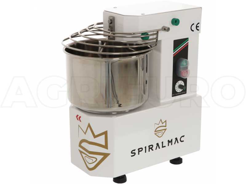 Spiralkneter SPIRALMAC SV5VV mit 10 Geschwindigkeitsstufen - 230V - Teigkapazit&auml;t 5 Kg