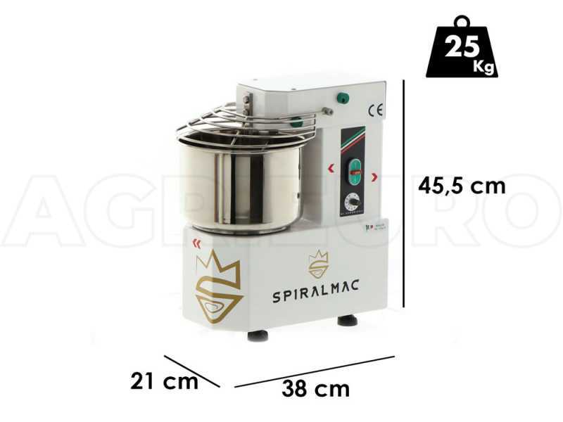 SPIRALMAC SV5 ROYAL HH - Spiralkneter f&uuml;r hohe Hydration - 10 Geschwindigkeiten - 5 Kg
