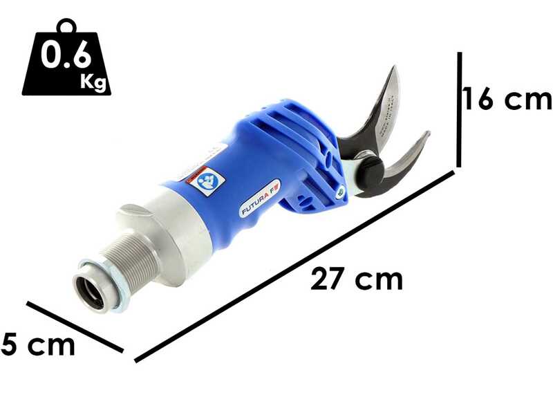 Pneumatische Baumschere Paterlini Futura f&uuml;r die Obstbaumpflege - f&uuml;r Verl&auml;ngerungsstange (separat erh&auml;ltlich)