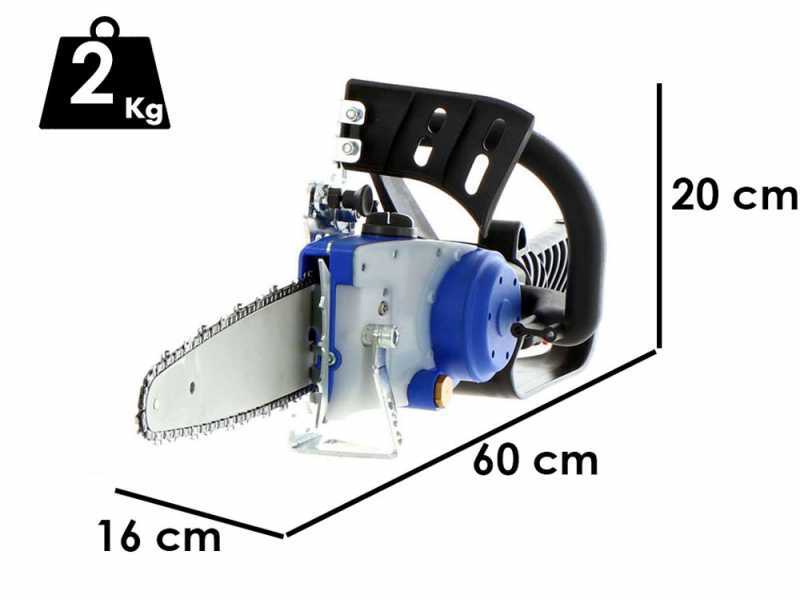 Pneumatische Astkettens&auml;ge Paterlini Jack 10 Zoll -  Abstand 1/4  - Carving-Schwert - f&uuml;r den Baumschnitt