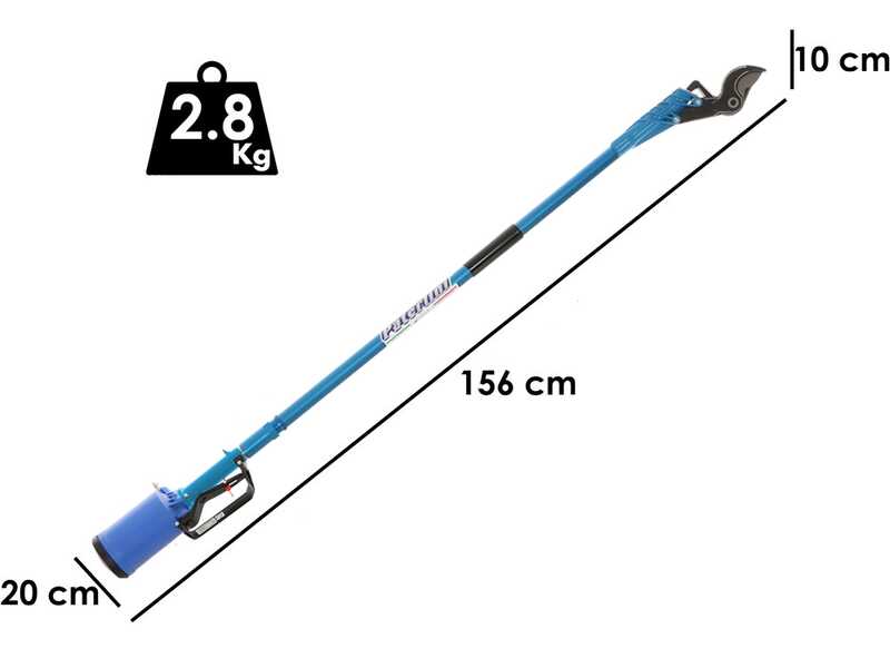 Pneumatischer Baumschneider Paterlini Ara 8/D - 1,0 Meter starrer Schaft - Druckluftbetrieben