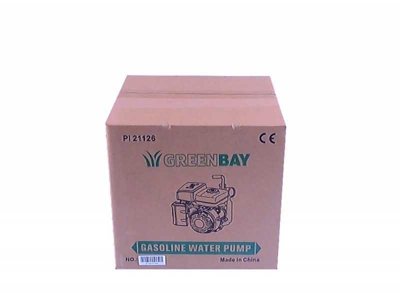 Benzin-Wasserpumpe Greenbay GB-WP 30, mit Anschl&uuml;ssen 30 mm
