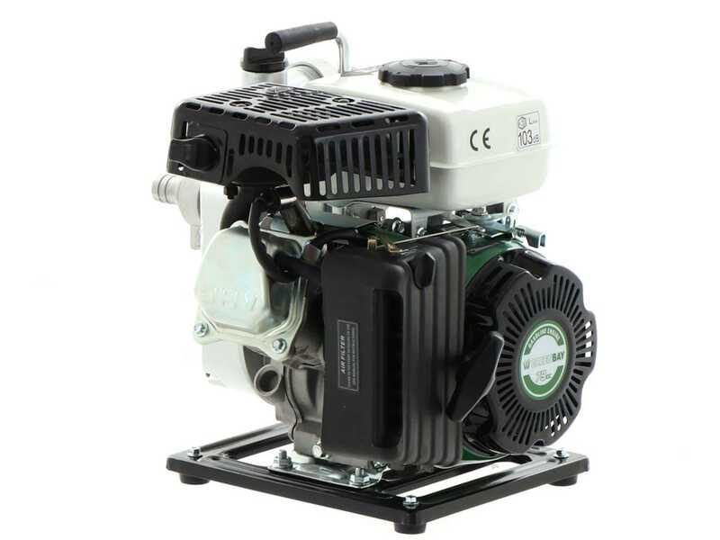 Benzin Wasserpumpe 4 Takt 38cc – 1,2 KW, 8000 L/h, Förderhöhe 30 M, 1 Zoll Anschluss, Für Garten & Notfall