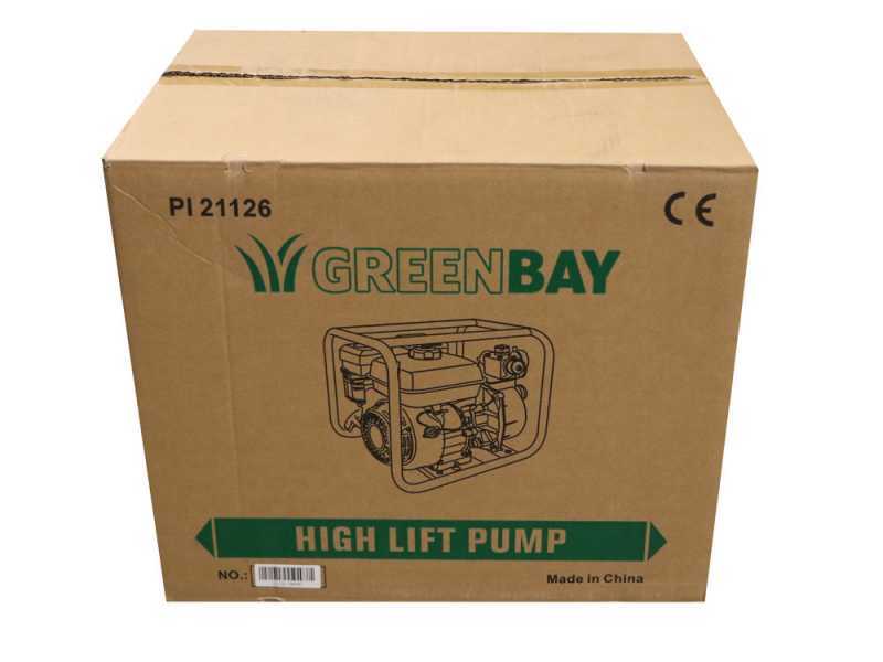 Benzinbetriebene Motorpumpe Greenbay GB-WP 50 - mit 50 mm Anschl&uuml;ssstucken