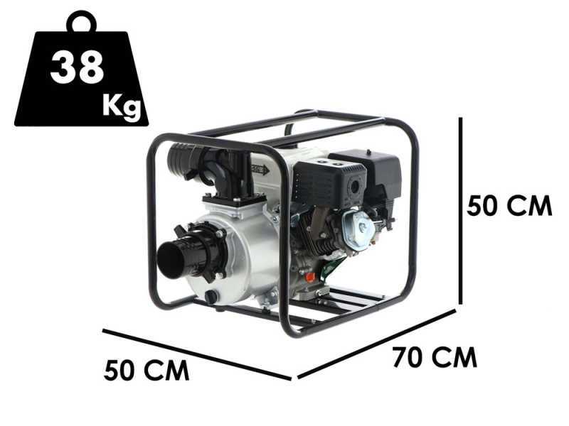 Benzin-Wasserpumpe Greenbay GB-WP 100, Anschl&uuml;sse 100 mm