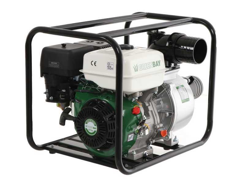 Benzin-Wasserpumpe Greenbay GB-WP 100, Anschl&uuml;sse 100 mm